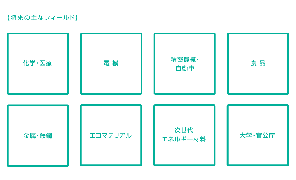 【将来の主なフィールド】