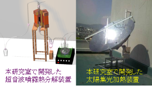 環境にやさしい作製プロセスの研究も行っている