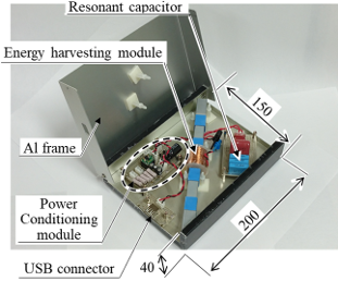 3.3 V, 100 mW給電可能な環境磁界発電装置