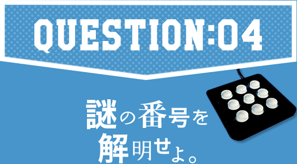 QUESTION4 謎の番号を解明せよ。