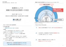 自主研究演習レクチャー④「医療者としての健康の社会的決定要因への対応」