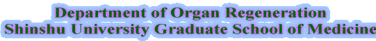 Department of Organ Regeneration Shinshu University Graduate School of Medicine 