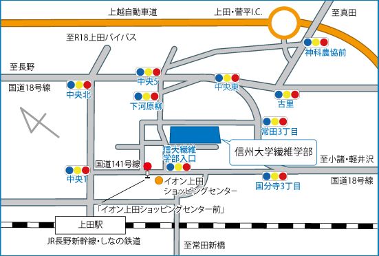キャンパス所在地詳細マップ