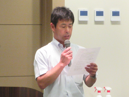 清水直人新会長の挨拶