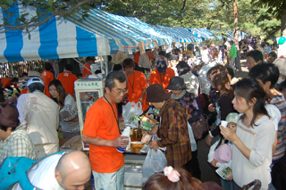 そば祭りでの販売研修