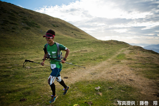 「グランド・レイド・ピレネー」大会で走る山本さん