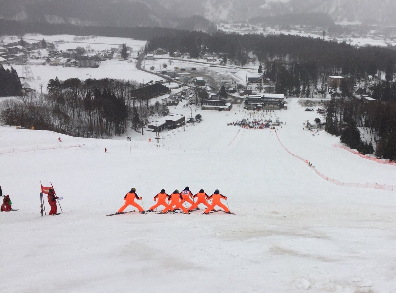 男子団体戦2位信州大学Bチーム出走前