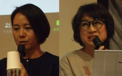 品川知子氏(左)と鹿取みゆき先生(右)