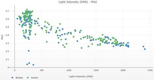 5_図3.異なる光強度におけるPhi2（光化学系Ⅱにおける量子収率）.jpg