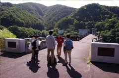 箕輪ダムの見学（10月7日，箕輪町）