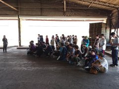 JA長野八ヶ岳集荷場見学の様子