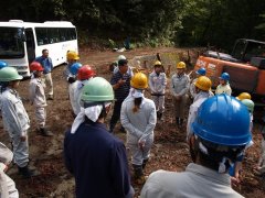 4日目: 作業地見学の様子