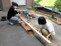 スライド丸鋸を用いた加工(2日目)