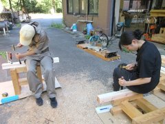 鑿を用いた加工（2日目）
