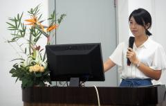 大学院2年生畠山佳奈実さんによる学生交流セミナー発表