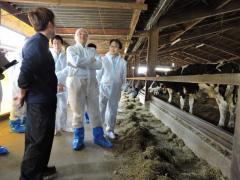 乳牛の状態を監視すべく課題の抽出を生産者と議論しました