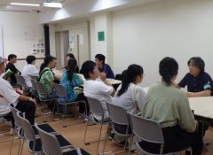 入試相談コーナーの様子