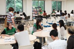 在学生との雑談コーナーの様子