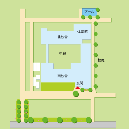 校舎配置図