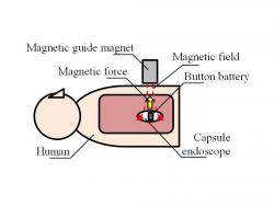 磁気誘導用磁石の概念図