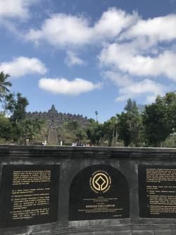 Borobudur temple, a world helitage in Yogyakarta