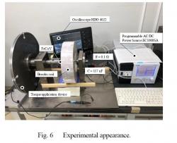 FeCoV磁性線のトルク印加およびトルク検出試験風景（OA-4-2）
