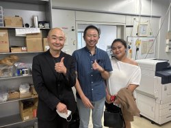 研究室見学後の記念撮影