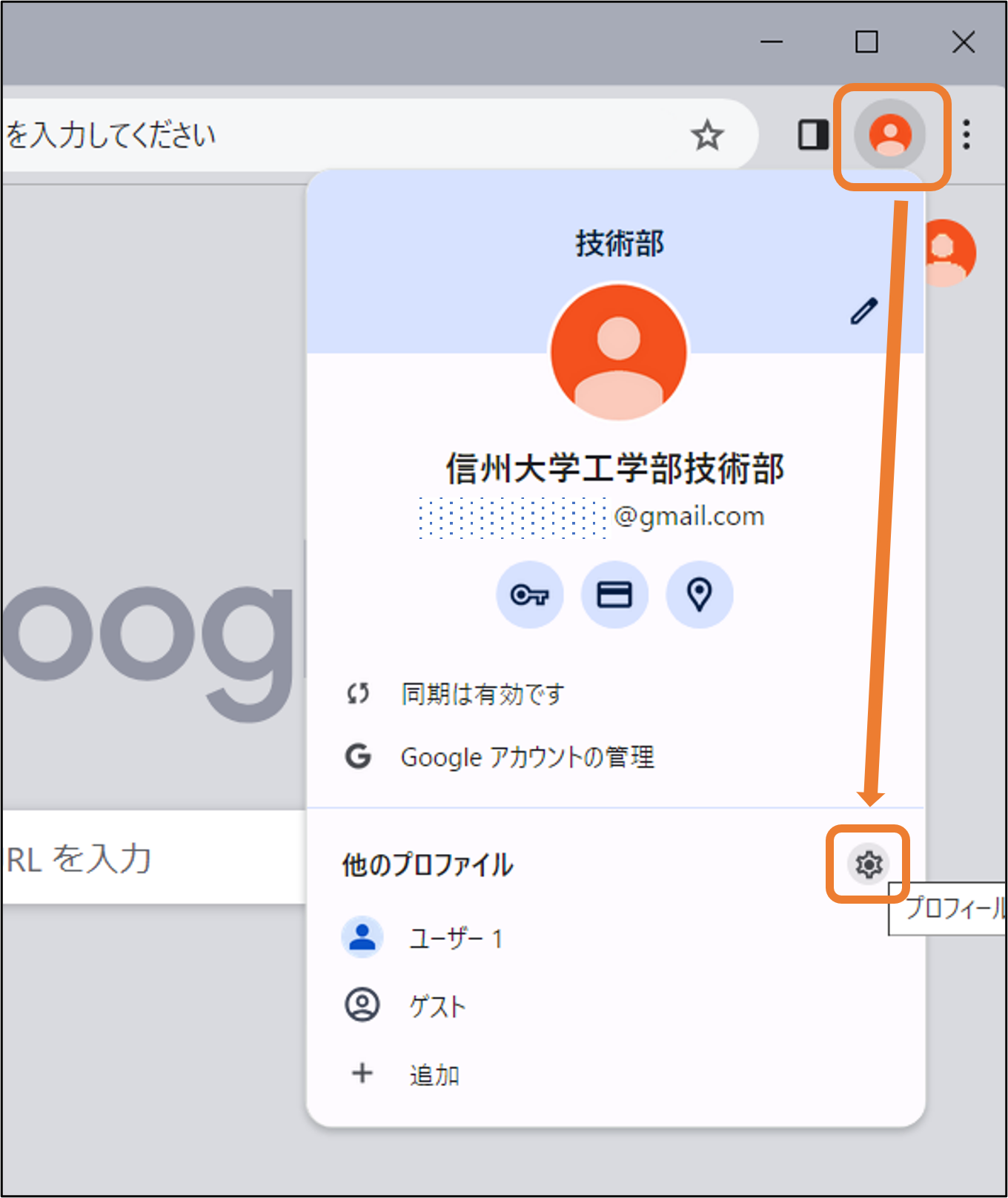 プロファイル編集1
