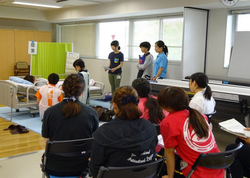 模擬訪問看護演習の一場面;ロールプレイ.JPG