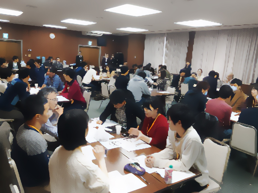 医師や看護師を対象とした事例検討会の様子（結構盛り上がる）