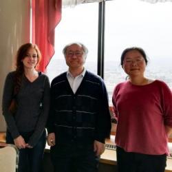 With my supervisors, Prof. SASAKI Katsunori and Asst. Prof. YUE Fengming