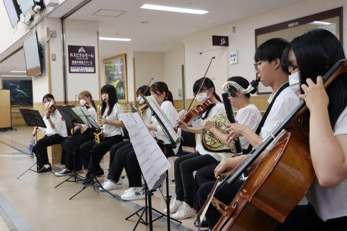 医学部室内楽団による院内コンサートを開催