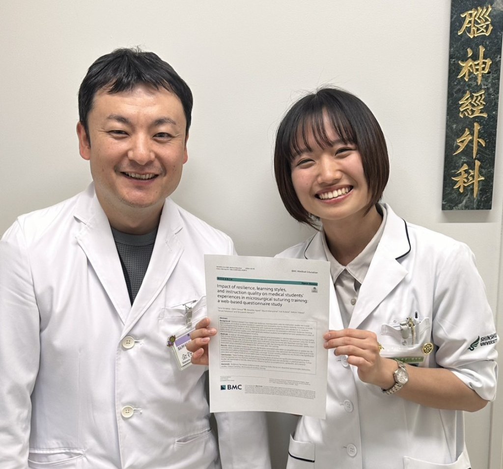 医学科6年生の山北七夕さんの論文が医療教育系の国際誌『BMC Medical Education』に掲載されました！