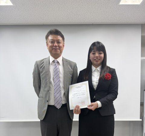 吉田香歩子さん(M2)が日本繊維機械学会第78回年次大会にて、学術奨励賞を受賞
