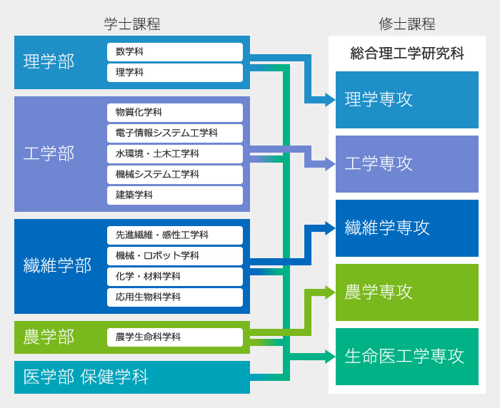 改組の概要と後期課程への接続