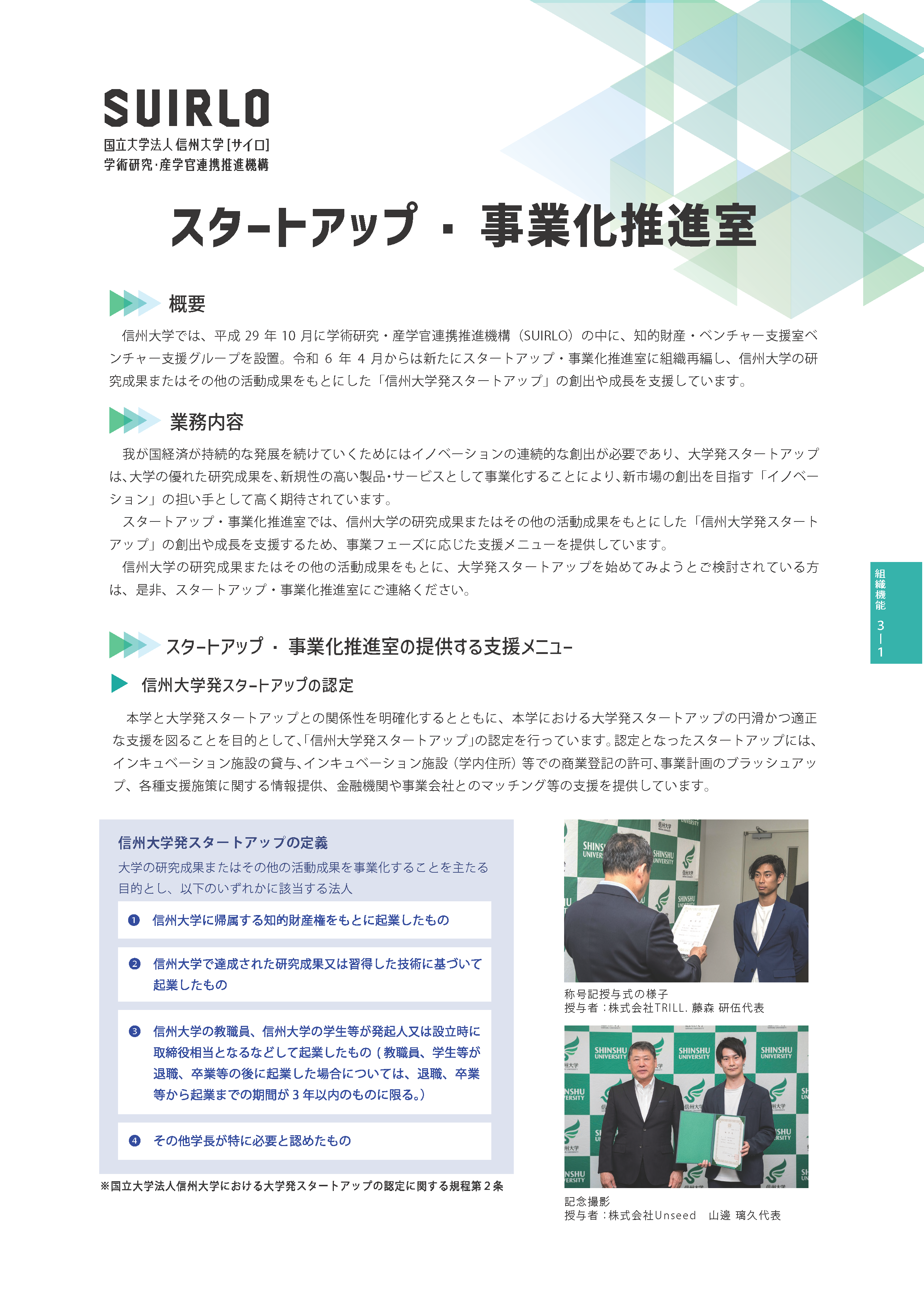 アイキャッチ画像：スタートアップ・事業化推進室