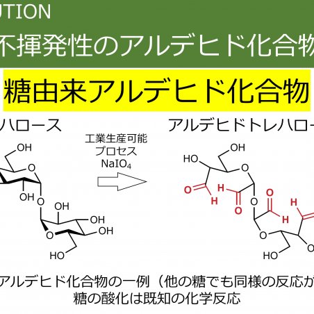 糖由来アルデヒド化合物は、ホルムアルデヒドの課題を解決するイメージ4