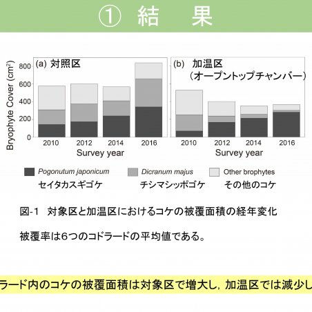 森林限界におけるコケの温暖化への応答実験イメージ6