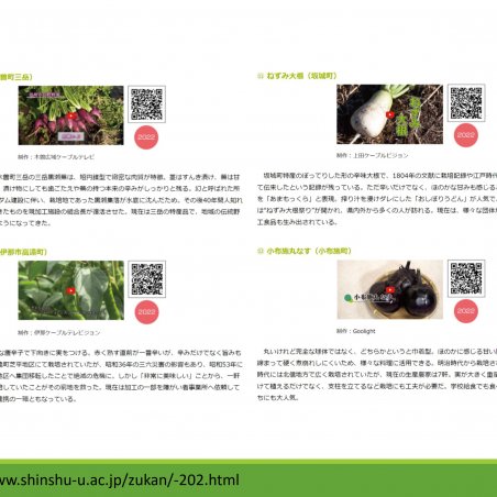 信州の伝統野菜を映像で残す－映像アーカイブスプロジェクトイメージ6
