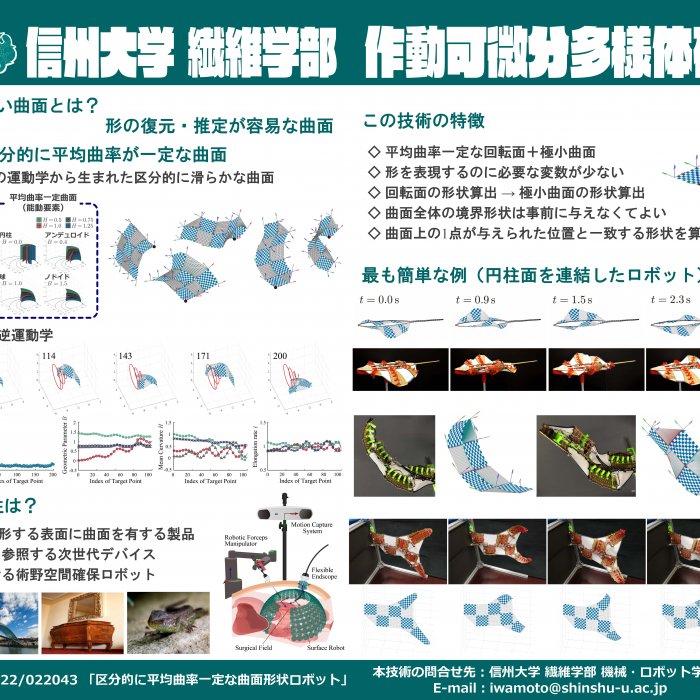 ロボット工学から考える曲面状製品の形を制御可能にする技術イメージ1