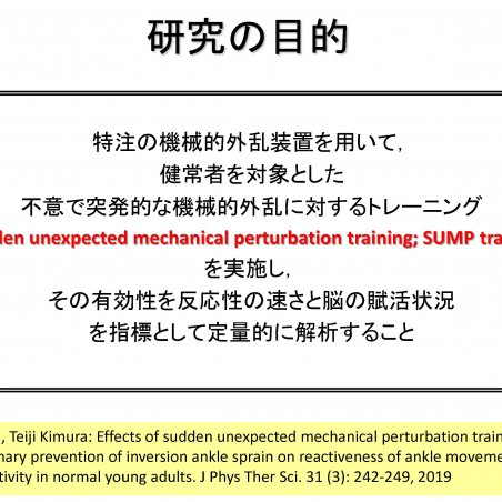 足関節捻挫の予防を目的とした反応性の測定・トレーニングシステムの開発イメージ3