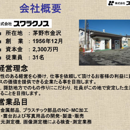 株式会社スワラクノスにおけるMFCAを活用した収益向上と環境経営の推進イメージ3