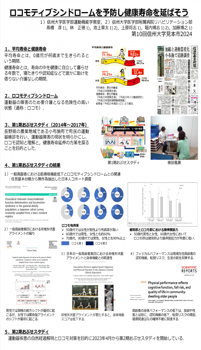 ロコモティブシンドロームを予防し健康寿命を延ばそう