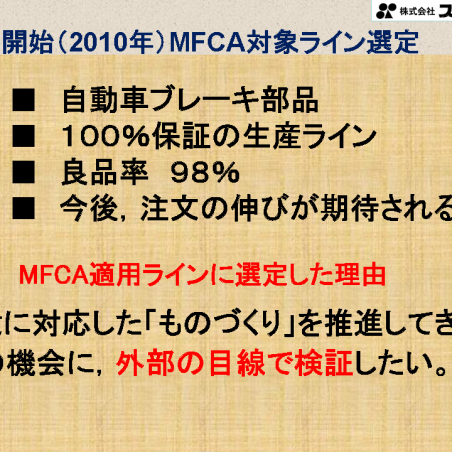 株式会社スワラクノスにおけるMFCAを活用した収益向上と環境経営の推進イメージ5