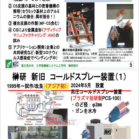 機能向上から補修・造形まで、溶射とコールドスプレーよる技術の開発イメージ3