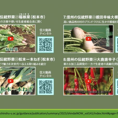信州の伝統野菜を映像で残す－映像アーカイブスプロジェクトイメージ8