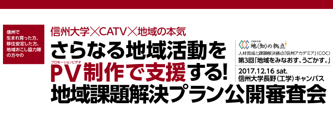 第3回「地域をみなおす、うごかす。」地域課題解決プラン公開審査会(前編)